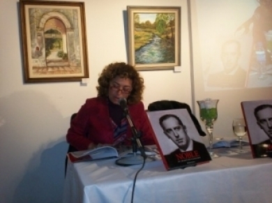 Guadalupe Noble en presentación del libro "Noble, un argentino visionario"