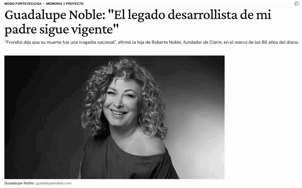El legado desarrollista de mi padre - Diario Perfil